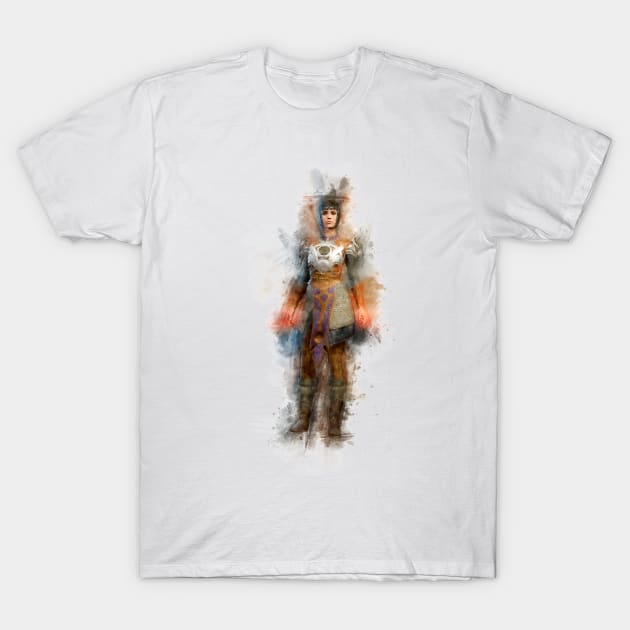 Shadowheart - Baldur's Gate 3 (Watercolor) T-Shirt by Stylizing4You